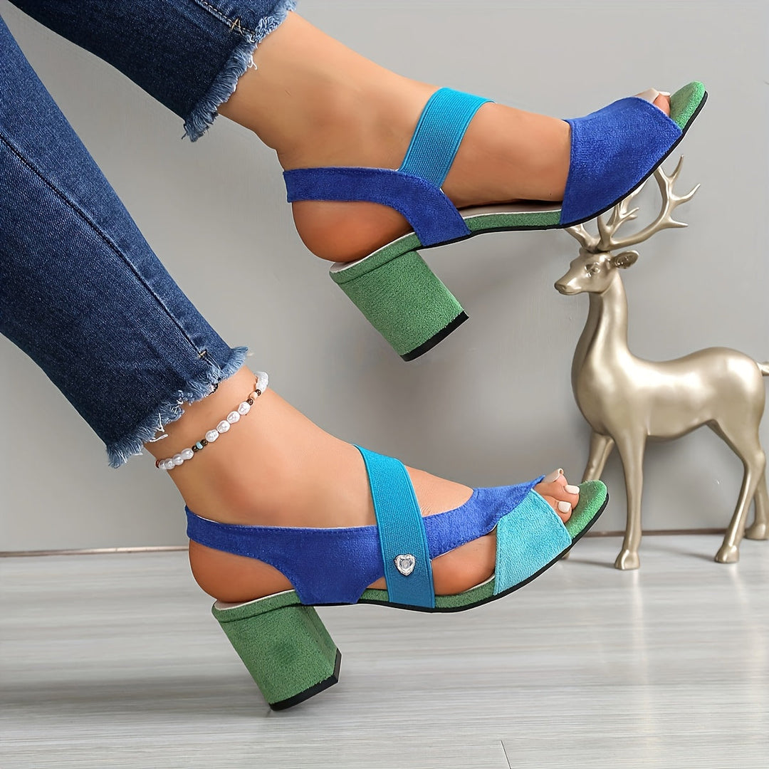 Elara | Cross Strap Comfort Heels
